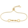 Thumbnail Image 1 of Tommy Hilfiger Gold Tone Logo Slider Bracelet