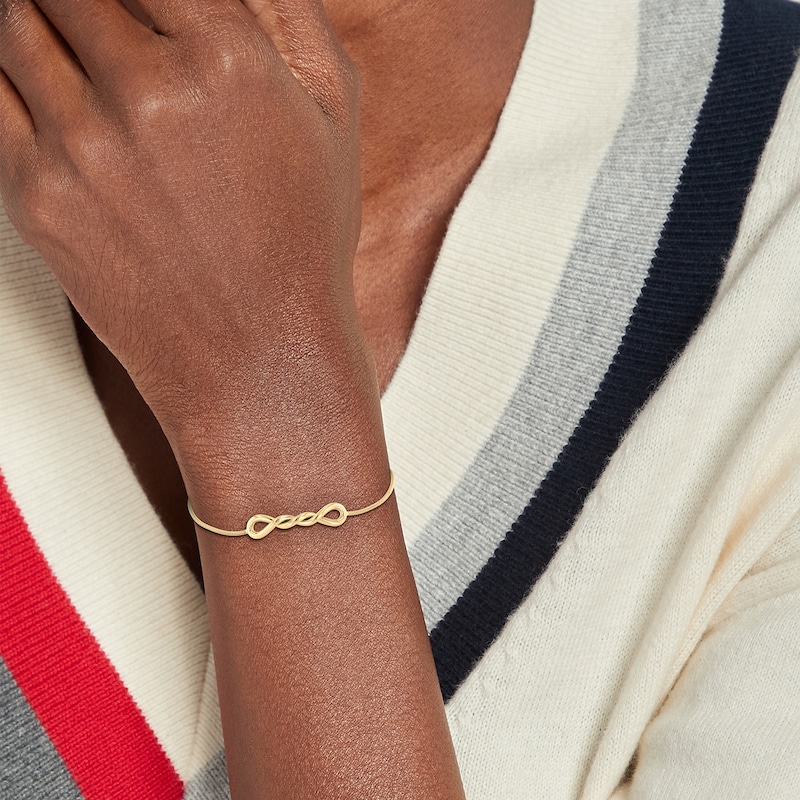 Main Image 2 of Tommy Hilfiger Gold Tone Logo Slider Bracelet