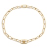Thumbnail Image 0 of Tommy Hilfiger Gold Tone Monogram Chain Necklace