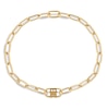 Thumbnail Image 1 of Tommy Hilfiger Gold Tone Monogram Chain Necklace