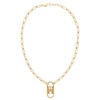 Thumbnail Image 1 of Tommy Hilfiger Gold Tone Monogram Chain Pendant