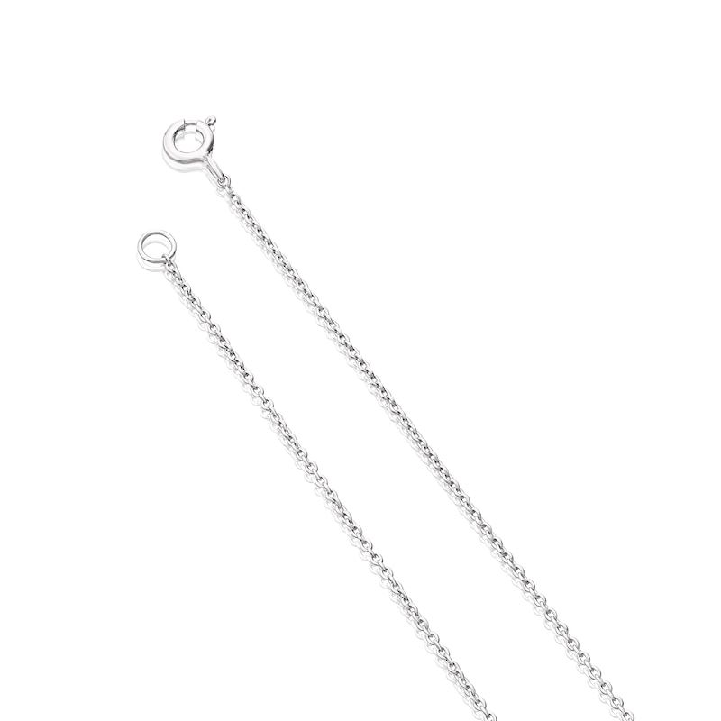 Sterling Silver & Cubic Zirconia Pearl Drop Necklace
