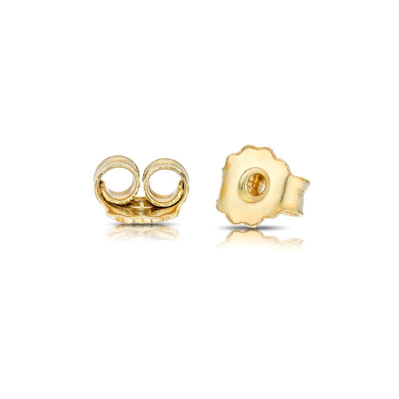 Main Image 2 of 9ct Yellow Gold & Cubic Zirconia Heart Halo Stud Earring