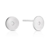 Thumbnail Image 0 of Sterling Silver & Cubic Zirconia Round Stud Earrings