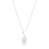 Thumbnail Image 1 of Sterling Silver & Cubic Zirconia Disc Pendant Necklace