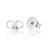 Thumbnail Image 2 of Sterling Silver CZ & Graduated Pearl Circle Stud Earrings