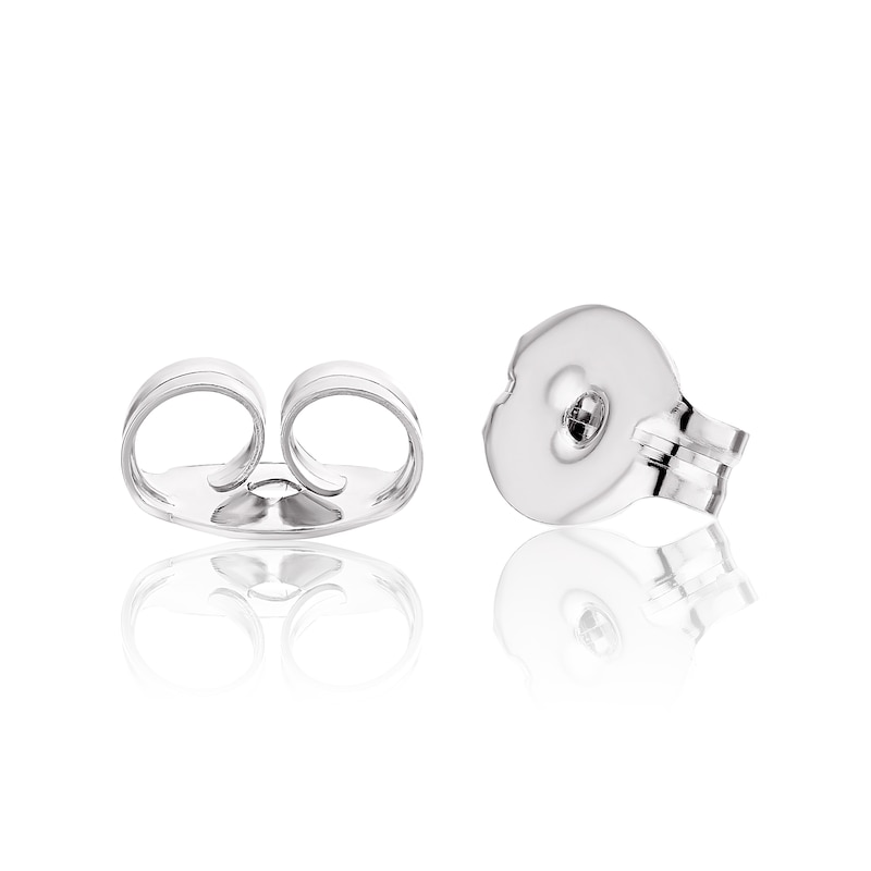 Sterling Silver CZ & Graduated Pearl Circle Stud Earrings