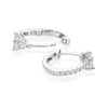 Thumbnail Image 2 of Sterling Silver & Cubic Zirconia Huggie Hoop Earrings