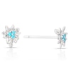 Thumbnail Image 1 of Sterling Silver CZ Holly December Birth Month Stud Earrings