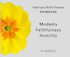 Thumbnail Image 3 of Sterling Silver CZ Primrose February Birth Flower Earrings