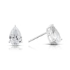 Thumbnail Image 0 of Sterling Silver Pear Shaped Cubic Zirconia Stud Earrings