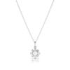 Thumbnail Image 1 of Sterling Silver Opal Cosmos October Birth Flower Necklace