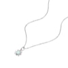 Thumbnail Image 2 of Sterling Silver Opal Cosmos October Birth Flower Necklace