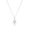 Thumbnail Image 0 of Sterling Silver CZ Daisy April Birth Flower Necklace