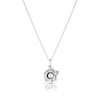 Thumbnail Image 1 of Sterling Silver Pearl Rose June Birth Flower June Necklace