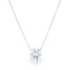 Thumbnail Image 1 of Sterling Silver Round Shaped Cubic Zirconia Necklace