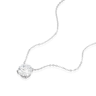 Solid 925 Sterling Silver Cubic Zirconia (CZ) Pendant Slide - 24mm X 16mm Blank Charm For Necklace Making