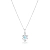 Thumbnail Image 1 of Sterling Silver CZ Daffodils March Birth Flower Necklace