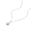 Thumbnail Image 1 of Silver CZ Chrysanthemum November Birth Flower Necklace