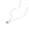 Thumbnail Image 2 of Sterling Silver CZ Holly December Birth Month Necklace