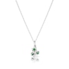 Thumbnail Image 1 of Sterling Silver CZ Hawthorn May Birth Flower Necklace