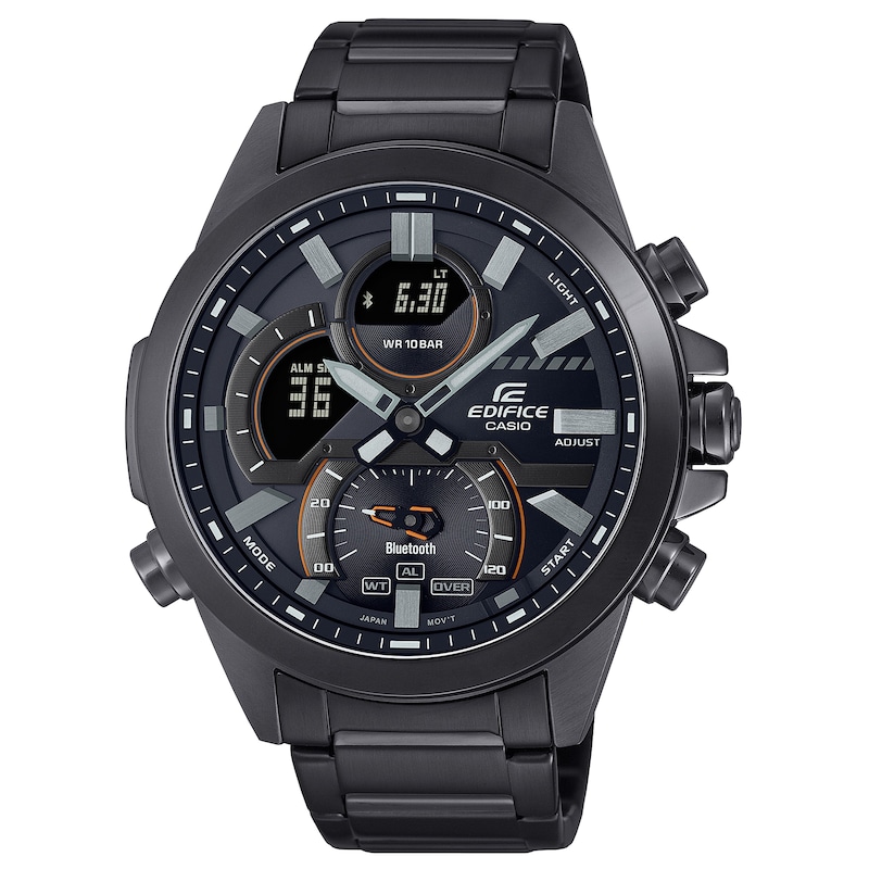Casio Edifice Men's Black Stainless Steel Bracelet Watch