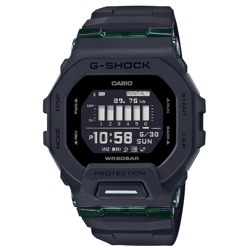 G-Shock GBD-200UU-1ER Men's Black Urban Utility Resin Strap Watch
