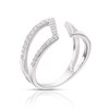 Thumbnail Image 2 of Sterling Silver & Cubic Zirconia Fancy Open Ring Size P