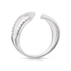 Thumbnail Image 3 of Sterling Silver & Cubic Zirconia Fancy Open Ring Size P