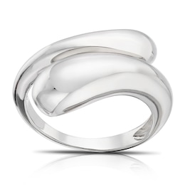 Sterling Silver Large Chunky Wrap Ring Size N