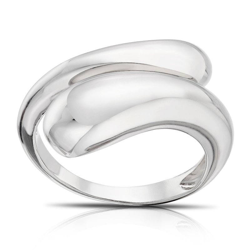 Main Image 1 of Sterling Silver Large Chunky Wrap Ring Size P