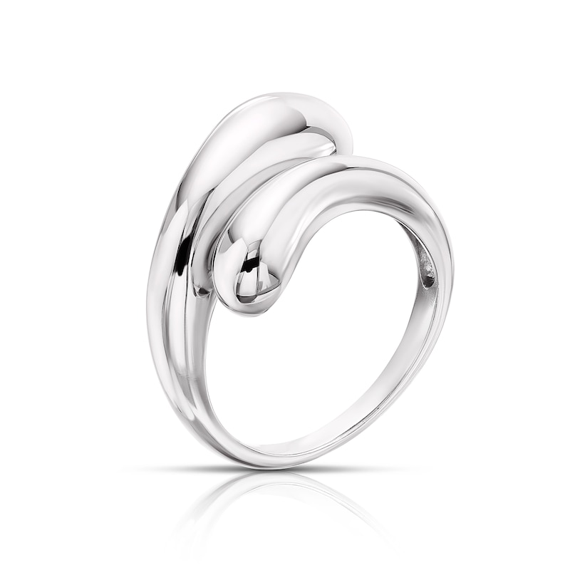 Main Image 2 of Sterling Silver Large Chunky Wrap Ring Size P