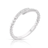 Thumbnail Image 2 of Sterling Silver & Cubic Zirconia Wrap Ring Size L