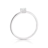 Thumbnail Image 3 of Sterling Silver & Cubic Zirconia Heart Cut Ring Size L
