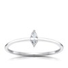 Thumbnail Image 1 of Sterling Silver & Cubic Zirconia Marquise Cut Ring Size L