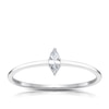 Thumbnail Image 1 of Sterling Silver & Cubic Zirconia Marquise Cut Ring Size N