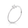 Thumbnail Image 2 of Sterling Silver & Cubic Zirconia Princess Cut Ring Size L