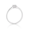 Thumbnail Image 3 of 9ct White Gold 0.10ct Diamond Illusion Set Cluster Ring
