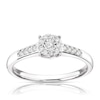 Thumbnail Image 1 of 9ct White Gold 0.15ct Diamond Round Cluster Ring