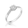Thumbnail Image 2 of 9ct White Gold 0.15ct Diamond Round Cluster Ring
