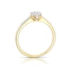 Thumbnail Image 3 of 9ct Yellow Gold 0.15ct Diamond Round Cluster Ring