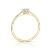 Thumbnail Image 2 of 9ct Yellow Gold 0.10ct Total Diamond Round Cluster Ring