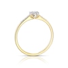 Thumbnail Image 3 of 9ct Yellow Gold 0.10ct Total Diamond Round Cluster Ring