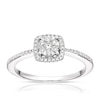 Thumbnail Image 0 of 9ct White Gold 0.20ct Diamond Total Cushion Cluster Ring