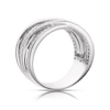 Thumbnail Image 3 of Sterling Silver & Cubic Zirconia Crossover Ring Size L