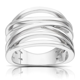 Sterling Silver Multi Band Ring Size L