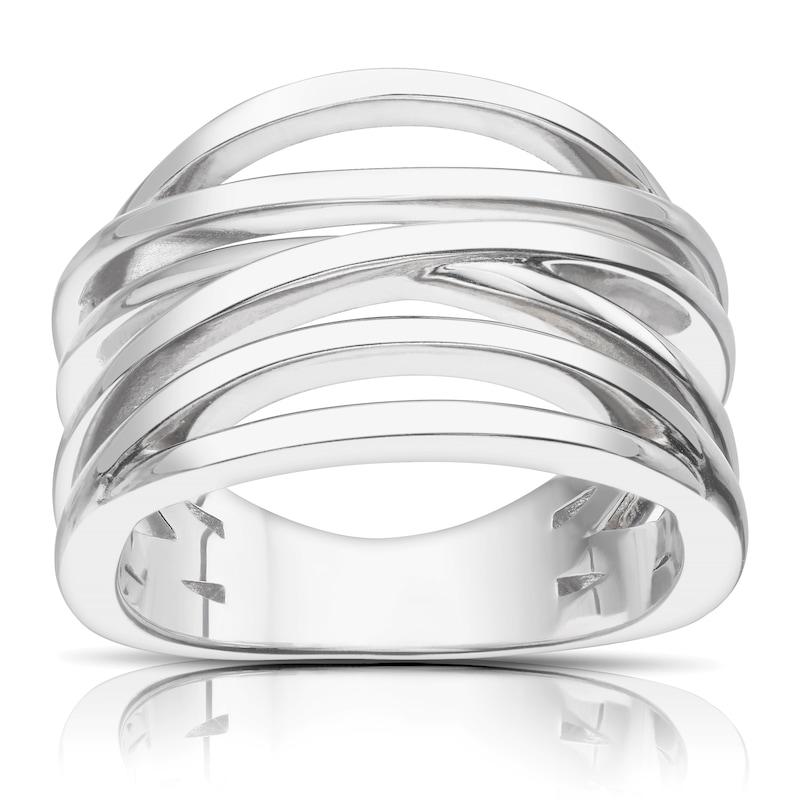 Main Image 1 of Sterling Silver Multi Band Ring Size L