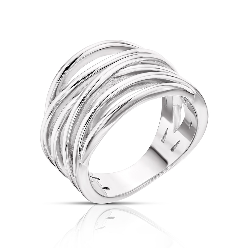 Main Image 2 of Sterling Silver Multi Band Ring Size L