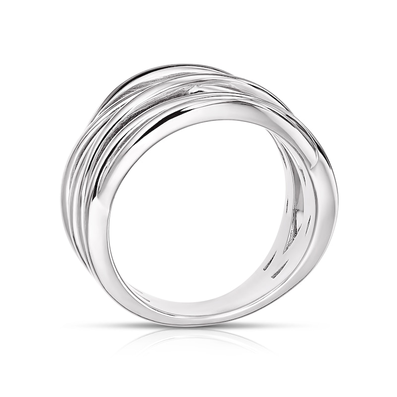 Main Image 3 of Sterling Silver Multi Band Ring Size L