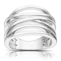 Sterling Silver Multi-Band Ring Size N
